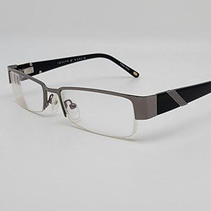 Joseph Marc JM4026 Gunmetal Gloss Black Semi Rimless Eyeglasses Frame 51-17-140